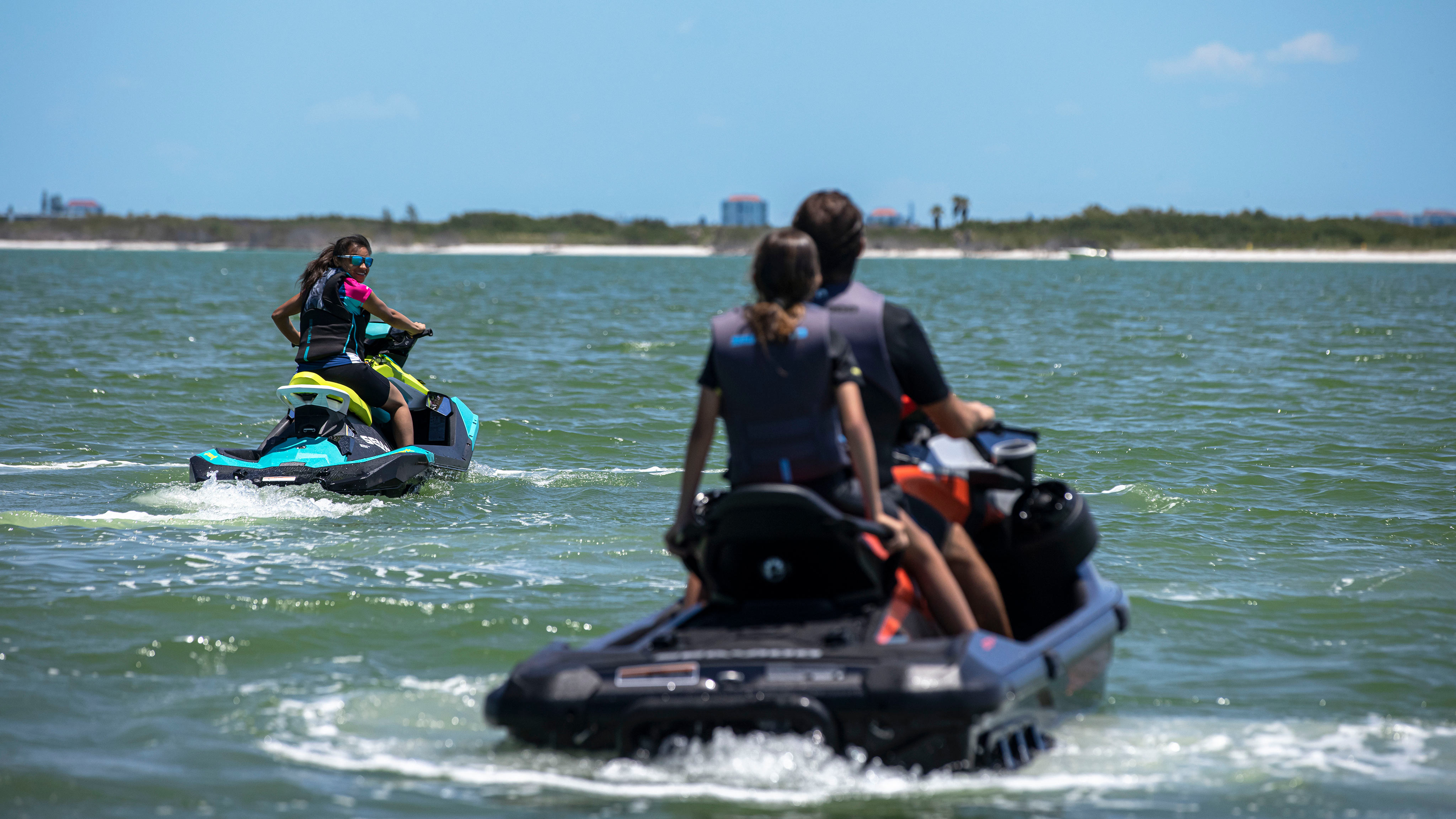 Group of riders on their Sea-Doo