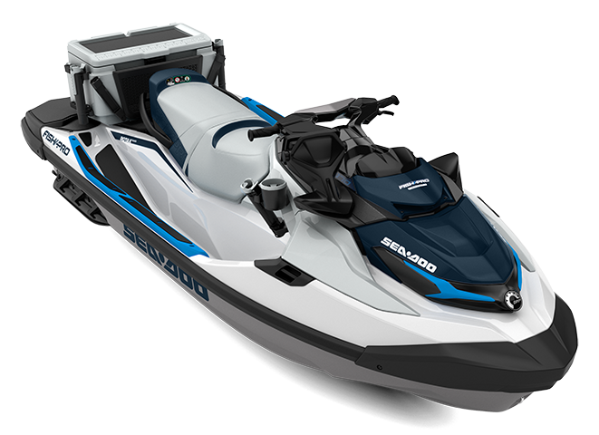 2023 Sea-Doo Fish Pro Sport 170 without sound system - White / Gulfstream Blue