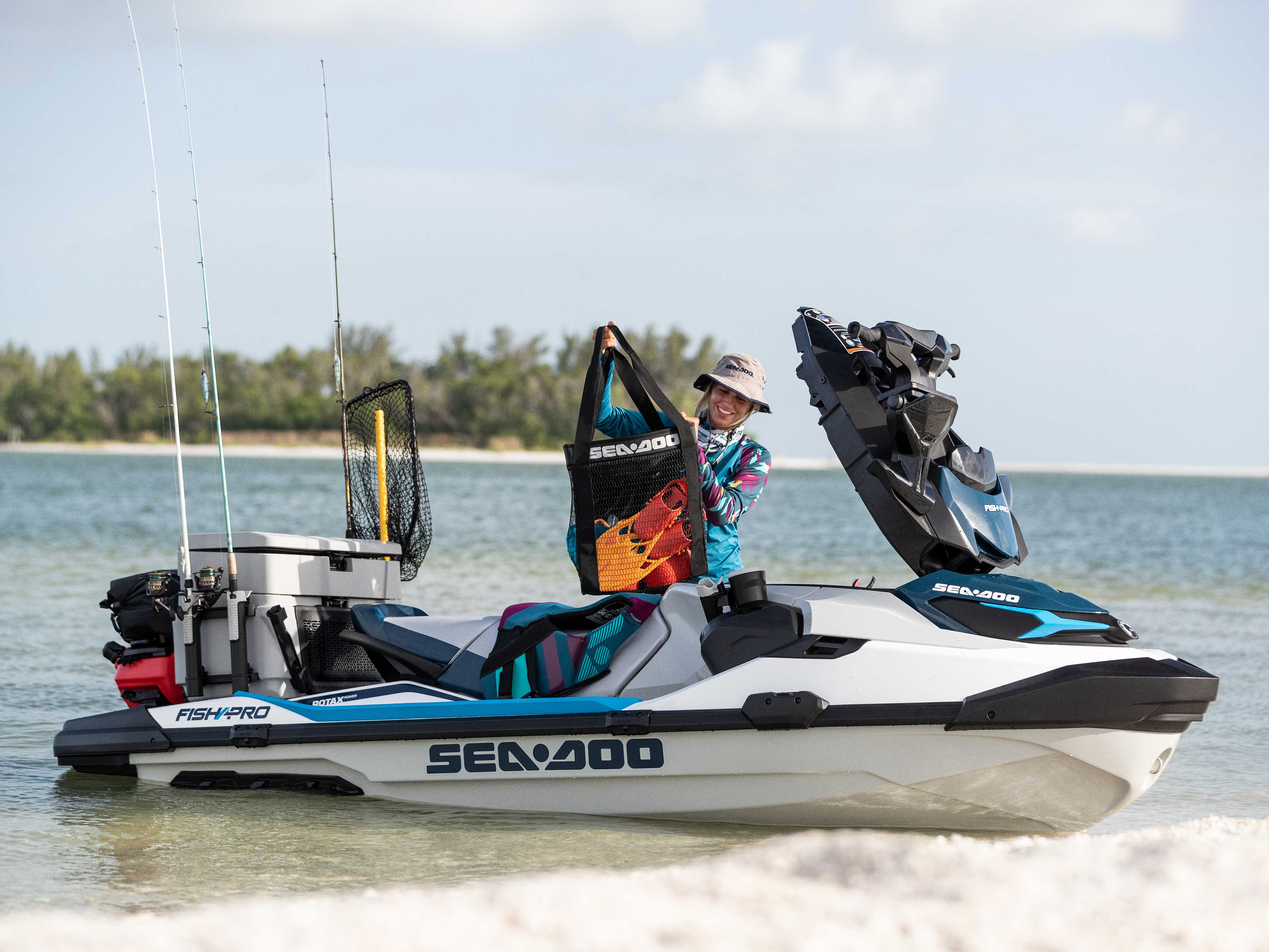 Front storage for Sea-Doo FishPro
