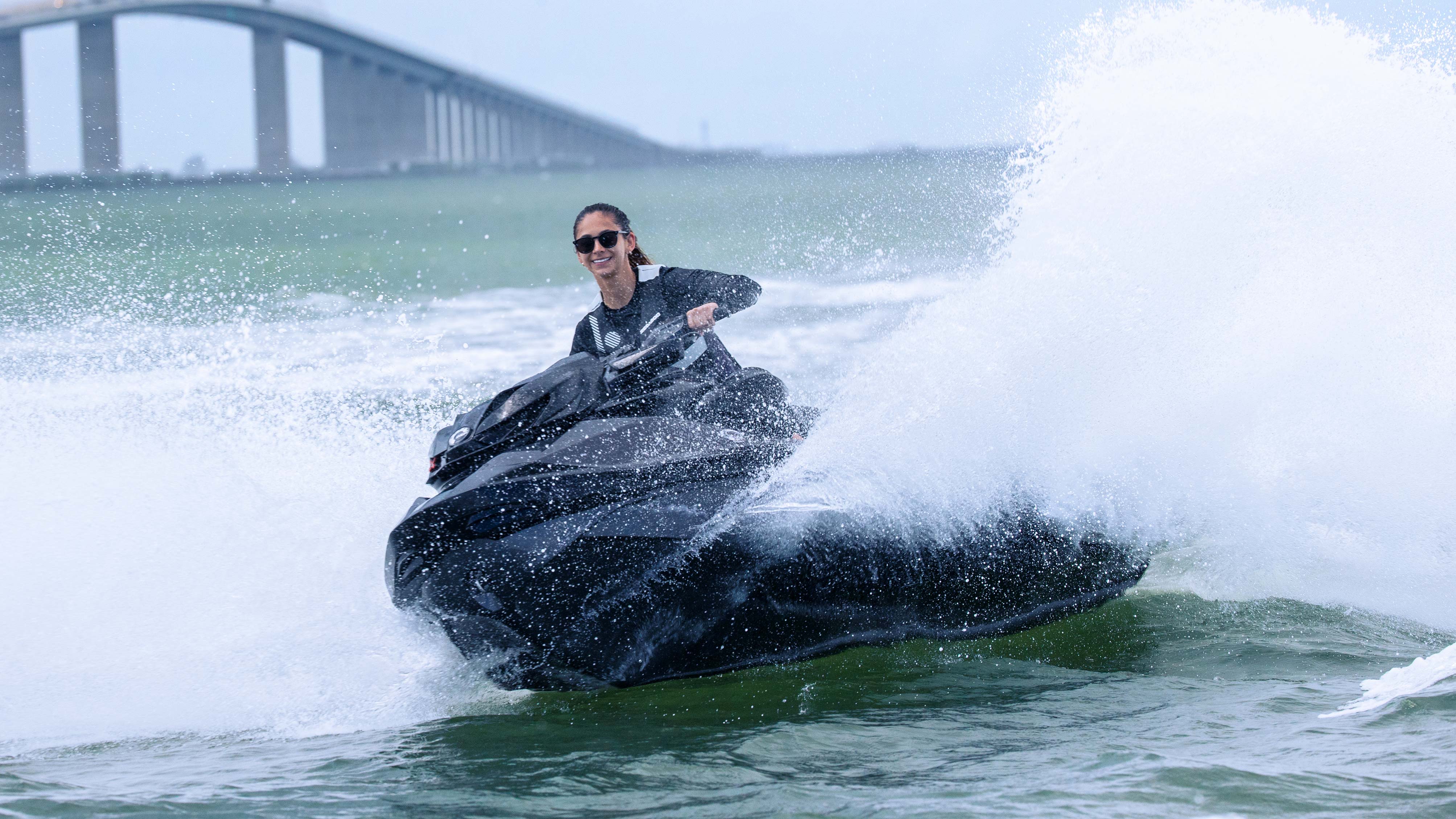 Woman riding the Sea-Doo RXP-X 300